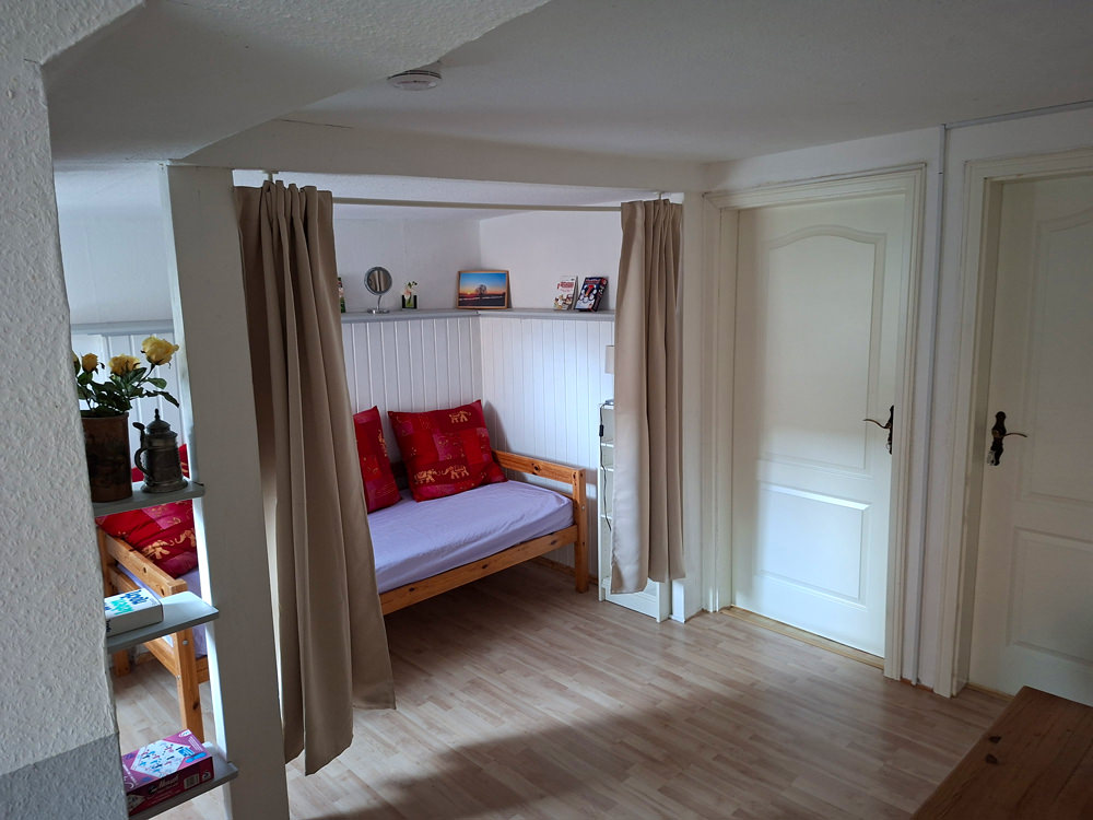 Einzelzimmer im Rosenhaus Bleckede - Betten